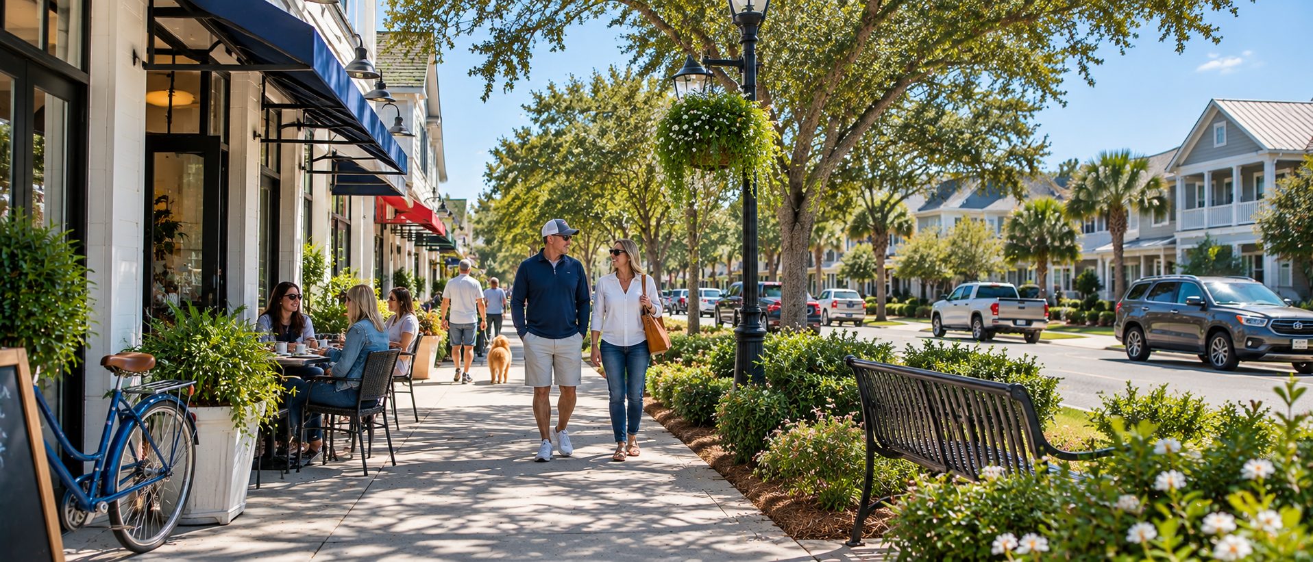Buyers exploring a Northwest Florida community before purchasing a home